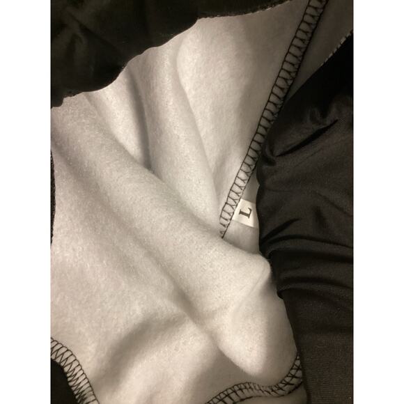 Girls Fleece Lined Black Leggings - Picture 3 of 3